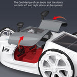 Modello di auto sportiva solare fai-da-te per bambini Educazione scientifica assemblato a 4 ruote con trazione elettrica, DIY Solar Sports Car Toy