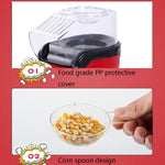 Macchina per popcorn elettrica domestica. Mini insaccatrice per popcorn, EU Plug 220V, US Plug 110V