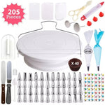 Set di piatti girevoli per decorare torte 205 in 1. Utensili da forno per decorare torte, 205 PCS/Set