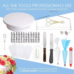 Set di piatti girevoli per decorare torte 205 in 1. Utensili da forno per decorare torte, 205 PCS/Set