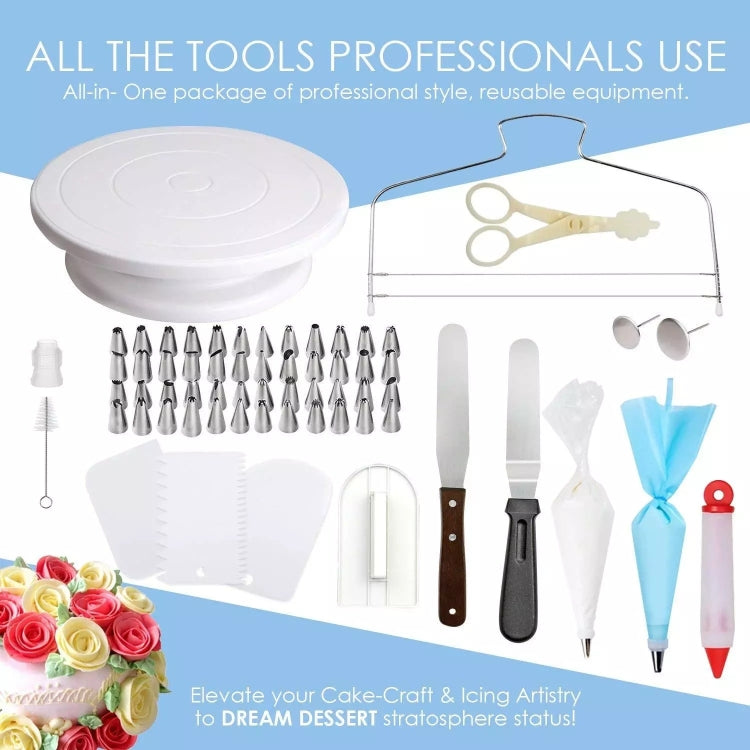 Set di piatti girevoli per decorare torte 205 in 1. Utensili da forno per decorare torte, 205 PCS/Set