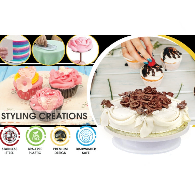 Set di piatti girevoli per decorare torte 205 in 1. Utensili da forno per decorare torte, 205 PCS/Set