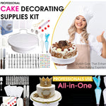 Set di piatti girevoli per decorare torte 205 in 1. Utensili da forno per decorare torte, 205 PCS/Set