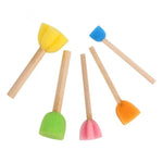 10 confezioni di timbri in spugna per graffiti fai da te per bambini, 10 Packs Mushroom Stick