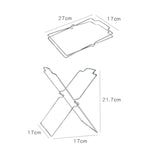 Portaoggetti per pattumiera per asciugamani pieghevole in plastica per portaoggetti pieghevole da cucina in acciaio inossidabile da 2 pezzi, Trash Can Holder