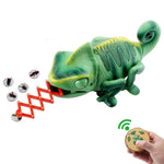 8888 Giocattolo complicato per bambini, telecomando elettrico a infrarossi, camaleonte strisciante, luce respiratoria colorata, Chameleon