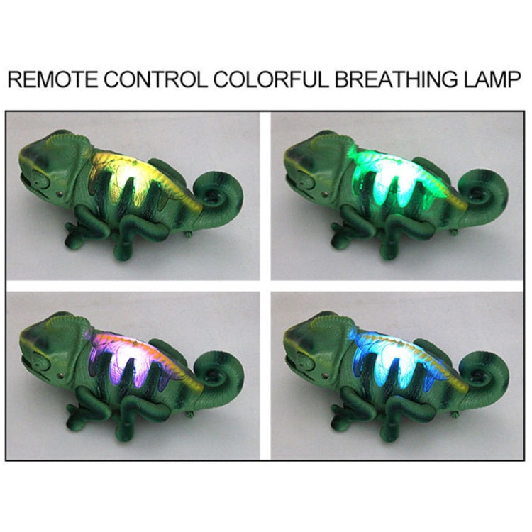 8888 Giocattolo complicato per bambini, telecomando elettrico a infrarossi, camaleonte strisciante, luce respiratoria colorata, Chameleon