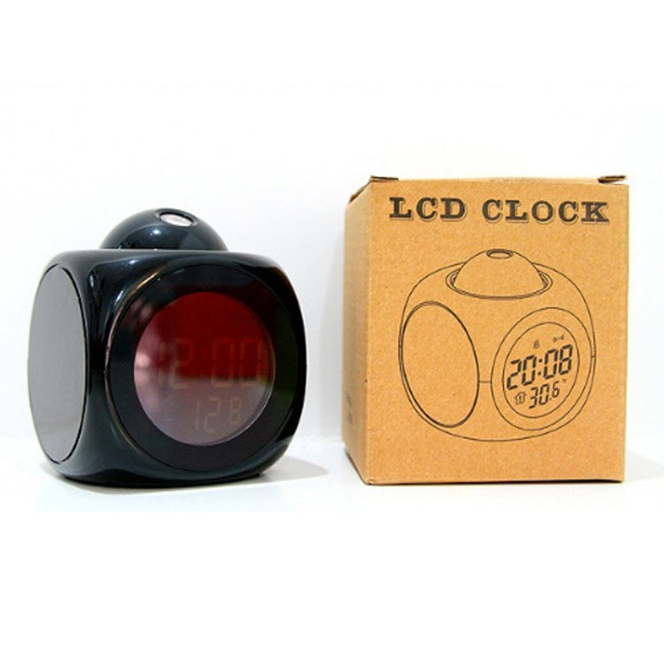 Sveglia con proiezione LED multifunzione Orologio parlante vocale, White without USB cable, Black without USB cable, Black + USB cable, White + USB cable