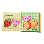 Sonagli per bambini Giocattolo Morbido Libro di stoffa per animali Passeggino per neonati Giocattolo appeso Educazione all'apprendimento precoce Giocattoli per bambini, Fruit, Vegetable, Shape, Vehicle