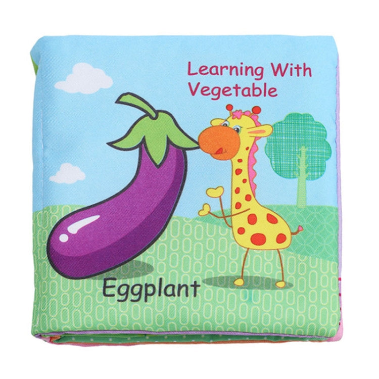 Sonagli per bambini Giocattolo Morbido Libro di stoffa per animali Passeggino per neonati Giocattolo appeso Educazione all'apprendimento precoce Giocattoli per bambini, Fruit, Vegetable, Shape, Vehicle