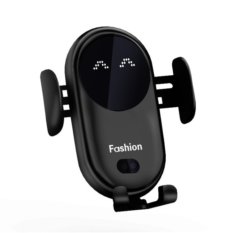 Caricabatterie wireless per auto con sensore a infrarossi intelligente, supporto per auto, caricabatterie wireless per telefono cellulare, Black, Red, Yellow, Blue, Black  (With Suction Cup Bracket), Red  (With Suction Cup Bracket)                     ...