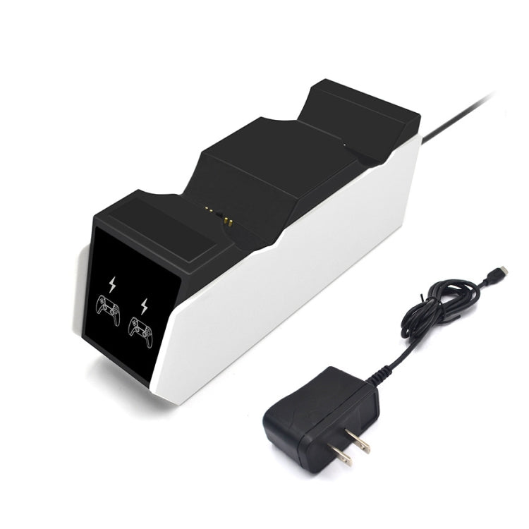 Caricabatterie doppio con maniglie per controller PS5
