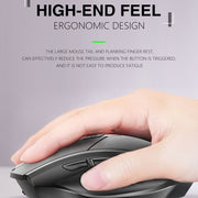 Inphic PM6 6 tasti 1000/1200/1600 DPI Programmazione macro domestica Gaming Mouse meccanico wireless, Black Wireless Charging Silent Version, Gray Wireless Charging Silent Version, Red Wireless Charging Silent Version                                   ...