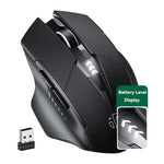 Inphic PM6 6 tasti 1000/1200/1600 DPI Programmazione macro domestica Gaming Mouse meccanico wireless, Black Wireless Charging Silent Version, Gray Wireless Charging Silent Version, Red Wireless Charging Silent Version                                   ...