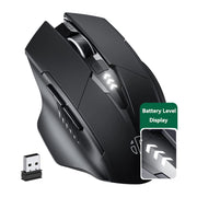 Inphic PM6 6 tasti 1000/1200/1600 DPI Programmazione macro domestica Gaming Mouse meccanico wireless, Black Wireless Charging Silent Version, Gray Wireless Charging Silent Version, Red Wireless Charging Silent Version                                   ...