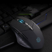 Mouse cablato illuminato Inphic PW1 Game Mute Macro Definition, lunghezza cavo: 1,5 m, Mute Black Business Version, Mute Black Game Version, Mute Red Game Version, Mute Titanium Gray Game Version