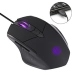 Mouse cablato illuminato Inphic PW1 Game Mute Macro Definition, lunghezza cavo: 1,5 m, Mute Black Business Version, Mute Black Game Version, Mute Red Game Version, Mute Titanium Gray Game Version