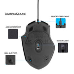 Mouse cablato illuminato Inphic PW1 Game Mute Macro Definition, lunghezza cavo: 1,5 m, Mute Black Business Version, Mute Black Game Version, Mute Red Game Version, Mute Titanium Gray Game Version