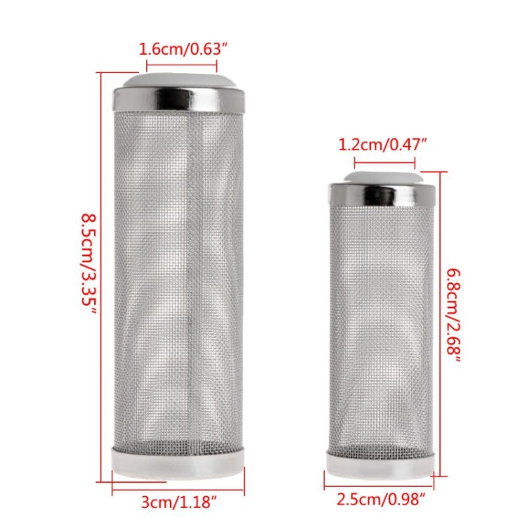 3 pezzi coperchio protettivo ingresso acqua in acciaio inossidabile serbatoio di pesce filtro acquario coperchio filtro di aspirazione ingresso acqua, White 12mm, White 16mm, Black 12mm, Black 16mm