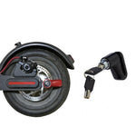 2 PCS Blocco freno a disco per scooter elettrico Accessorio antifurto rinforzato multifunzionale per Xiaomi Mijia M365, Disc Brake Lock (Black), Disc Brake Lock (Red ), Wire Rope (Red)
