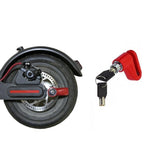 2 PCS Blocco freno a disco per scooter elettrico Accessorio antifurto rinforzato multifunzionale per Xiaomi Mijia M365, Disc Brake Lock (Black), Disc Brake Lock (Red ), Wire Rope (Red)