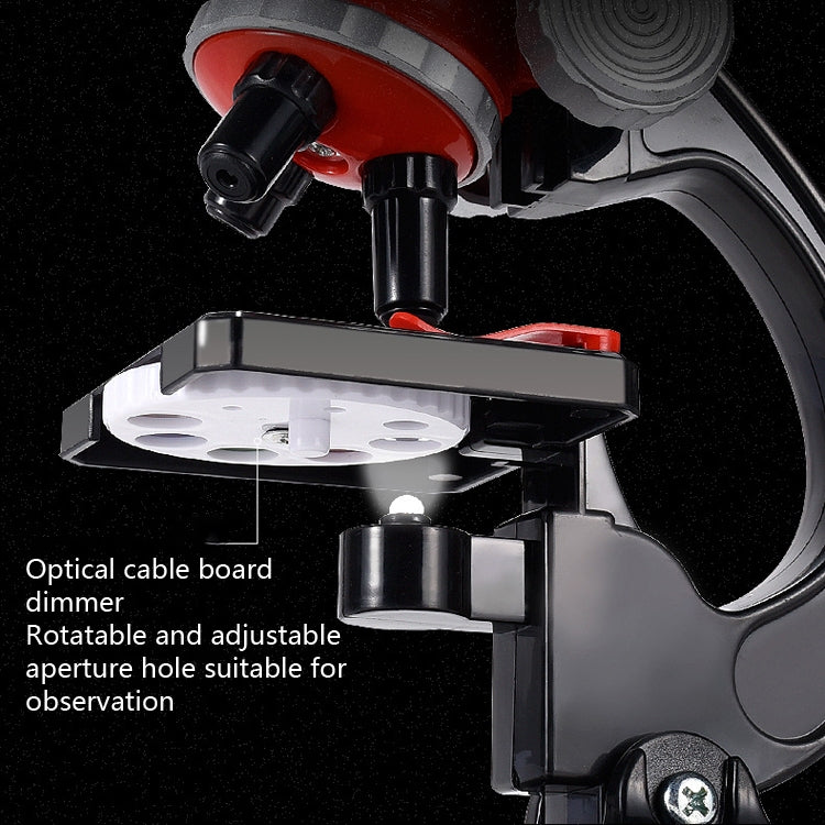 Microscopio giocattolo 1200x con luce LED per bambini