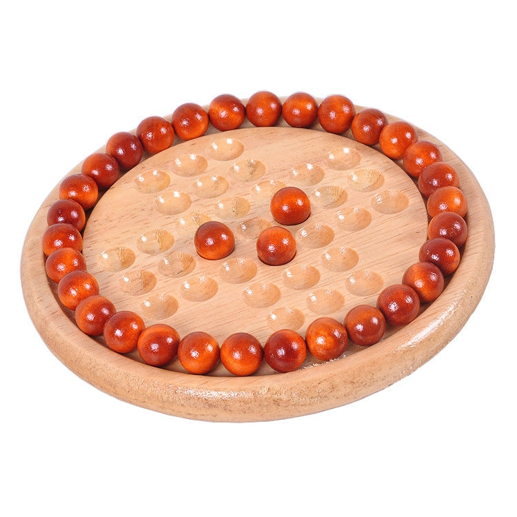 Set 2 pezzi scacchi educativi in legno diametro 14 cm