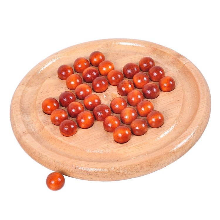 Set 2 pezzi scacchi educativi in legno diametro 14 cm