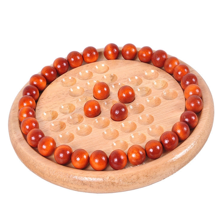 Set 2 pezzi scacchi educativi in legno diametro 14 cm
