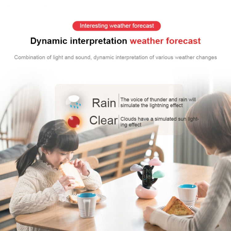 Sveglia sveglia per bambini a induzione intelligente multifunzionale con luce temporale cloud