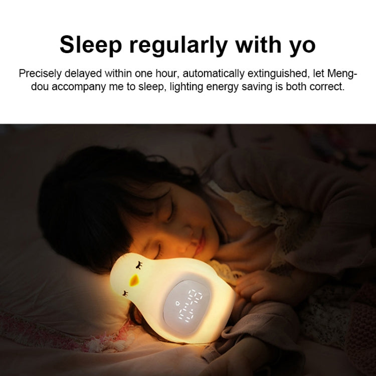 I simpatici fagioli in silicone multifunzionali creativi del pinguino svegliano i bambini che dormono Sveglia elettronica a LED