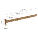 Stendibiancheria pieghevole telescopico per balcone, stendibiancheria da parete per uso domestico, Golden Long (3 Sections), Silver Long (3 Sections), Black Long (3 Sections), Rose Gold Long (3 Sections), Golden Short (2 Section)                       ...