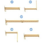 Stendibiancheria pieghevole telescopico per balcone, stendibiancheria da parete per uso domestico, Golden Long (3 Sections), Silver Long (3 Sections), Black Long (3 Sections), Rose Gold Long (3 Sections), Golden Short (2 Section)                       ...