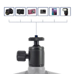 Mini treppiede da tavolo in lega di alluminio Mini testa a sfera Treppiede inclinabile a 360 gradi con inclinazione di 90 gradi, BH-900, BH-901, BH-902, BH-903, BH-904, BH-905, BH-906, BH-907, BH-908