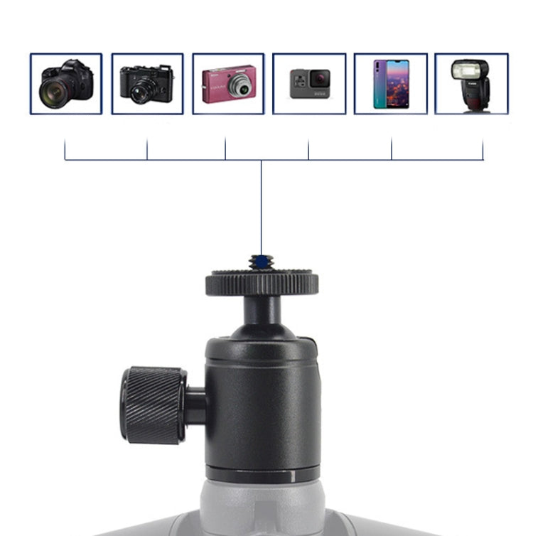 Mini treppiede da tavolo in lega di alluminio Mini testa a sfera Treppiede inclinabile a 360 gradi con inclinazione di 90 gradi, BH-900, BH-901, BH-902, BH-903, BH-904, BH-905, BH-906, BH-907, BH-908