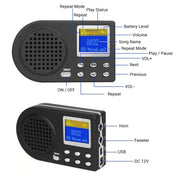 Lettore MP3 per richiamo uccelli da esterno con telecomando wirel