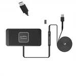 Caricabatterie wireless con tappetino antiscivolo per auto con interfaccia TYPEC C1 da 15 W, C1 1m, C1 30cm
