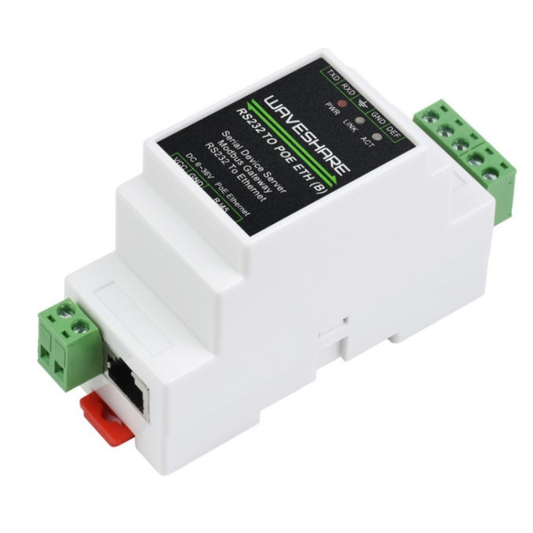Server seriale industriale Waveshare RS232 a RJ45 Ethernet