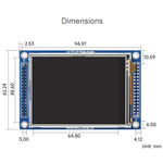 Waveshare LCD Touch 3,2" 320x240 pixel con controller