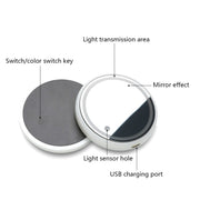 Sottobicchiere antiscivolo con ricarica USB, sottobicchiere luminoso per auto da 2 pezzi, Car Luminous Water Coaster