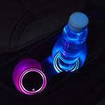 Sottobicchiere antiscivolo con ricarica USB, sottobicchiere luminoso per auto da 2 pezzi, Car Luminous Water Coaster