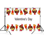 Panno di sfondo per fotografia, 2,1 x 1,5 m, per San Valentino, per feste fotografiche, oggetti di scena