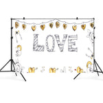 Panno di sfondo per fotografia, 2,1 x 1,5 m, per San Valentino, per feste fotografiche, oggetti di scena