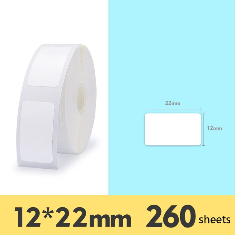 2 pezzi di adesivo per prodotti da supermercato, carta per cartellini del prezzo, carta per etichette termiche autoadesive per NIIMBOT D11, White 12x22mm 260 Sheets, White 12x30mm 210 Sheets, White 12x40mm 160 Sheets, White 15x26mm 230 Sheets