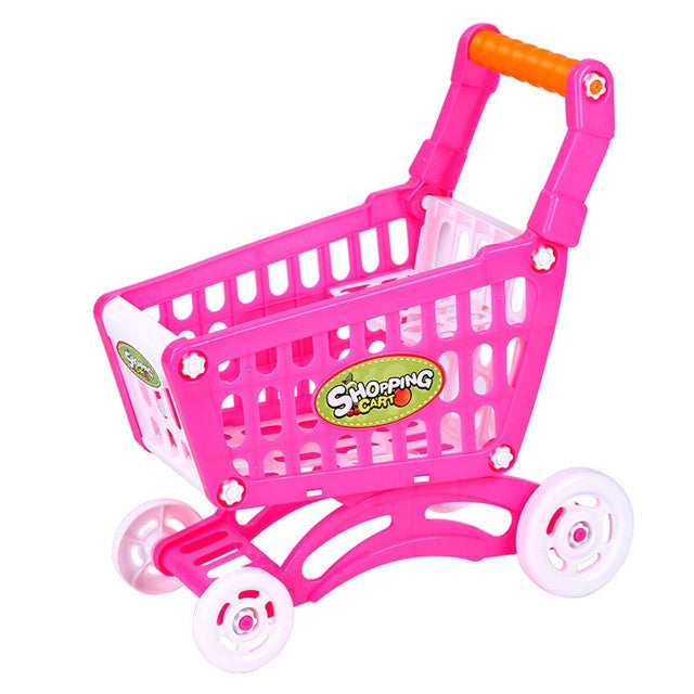 Giocattolo carrello spesa in plastica per bambini