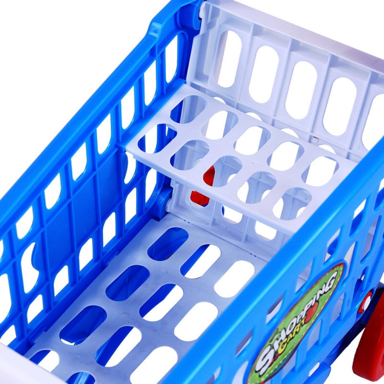 Giocattolo per bambini Spinta a mano Simulazione di plastica Mini Carrello della spesa Supermercato Passeggino per bambini divertente