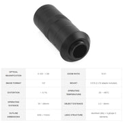 Lente per microscopio industriale Waveshare 100X, attacco C/CS, per fotocamera Raspberry Pi HQ, Microscope Lens