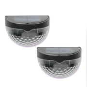 2 pezzi applique solari LED da parete per esterni IP44