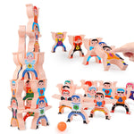 Giocattolo di decompressione per troupe acrobatiche per bambini, gioco di blocchi impilabili genitore-figlio, Hercules, (Clown
