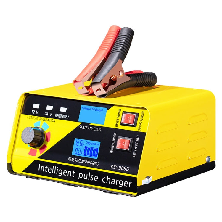 KD-908D Caricabatteria per riparazione intelligente per batterie al piombo Caricabatterie per auto, EU Plug, US Plug, UK Plug, AU Plug